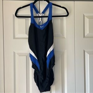 Nike Light Blue and Royal Blue Swimsuit
